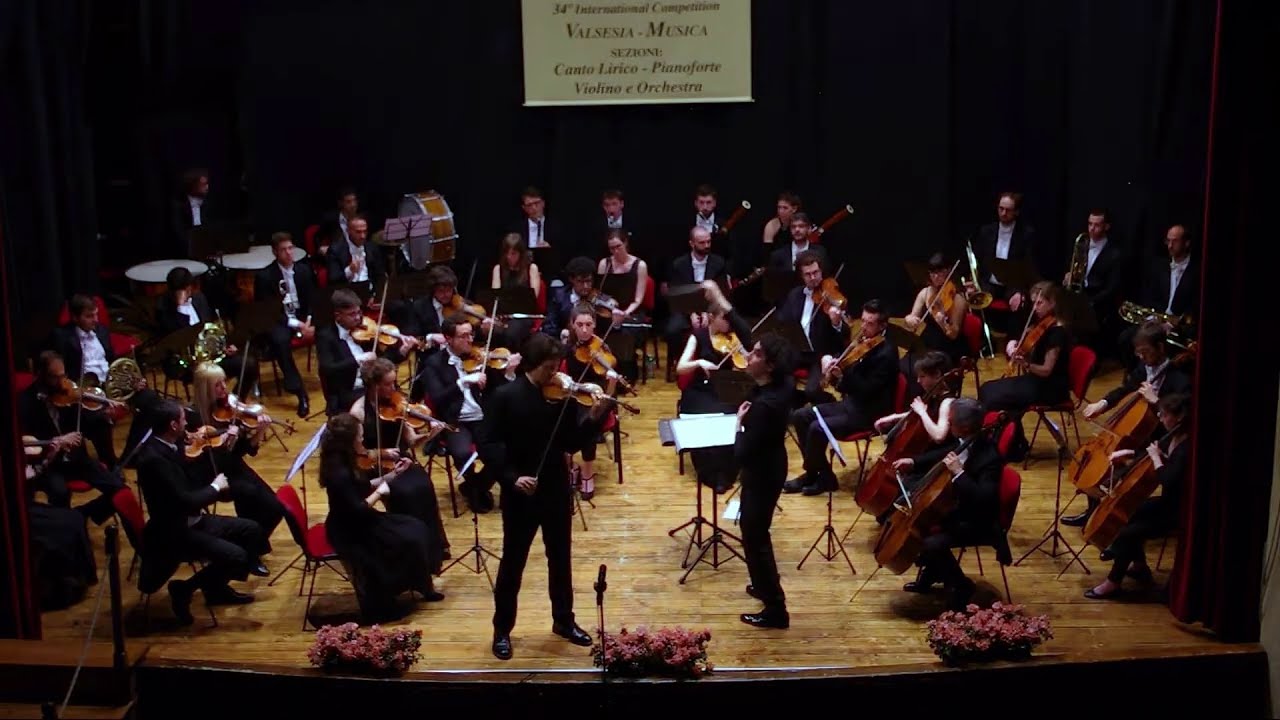 Niccolò Paganini - Concerto n.1 Op.6 in D-major 1 mov. Cad. E.Sauret / Oleksandr Pushkarenko, violin