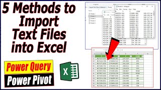 Import Text files into Excel [5 Methods]
