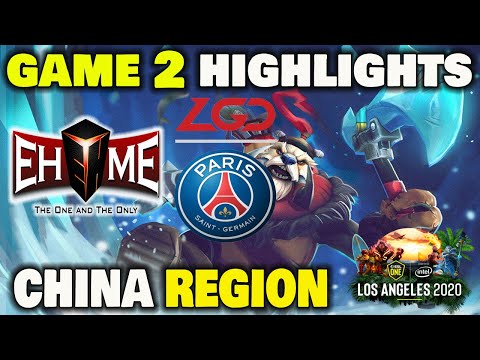 EHOME VS PSG.LGD Game 2 Highlights ESL ONE Los Angeles 2020
