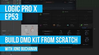 Video thumbnail for LOGIC PRO X - Building a Drum Machine Designer kit from scratch by Jono Buchanan Music