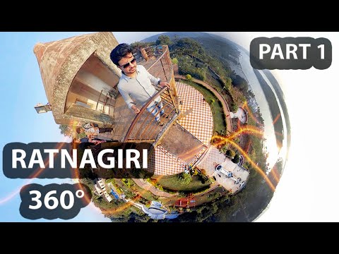 Ratnagiri 360° Part1 | Insta360 one x Hindi | Thiba Palace, Thiba Point, bhatye beach, Table point