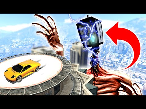 LIGHT HEAD DESTROYS WORLD With UPGRADED POWERS! (Siren Head 's BROTHER) - GTA 5 Mods Funny Gameplay