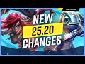 NEW CHANGES For PATCH 25 20 WORLDS PATCH