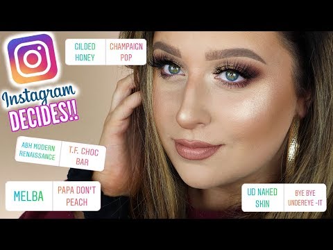 INSTAGRAM DECIDES: Full Face of THROWBACK MAKEUP!! Video