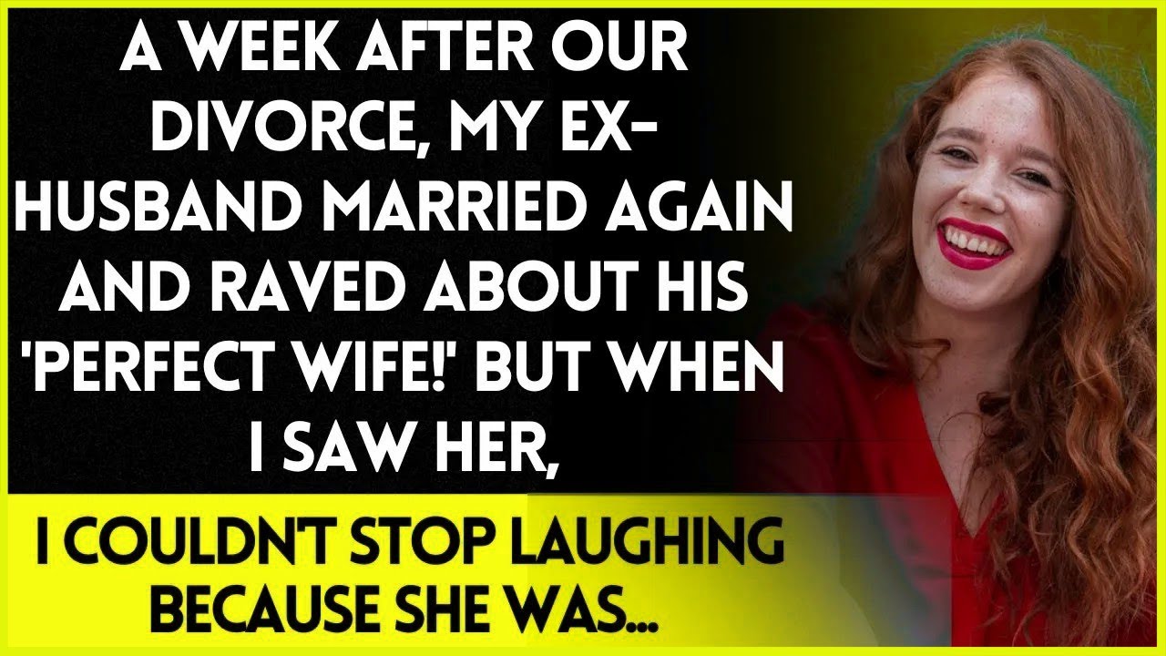 One Week After Our Divorce, My Ex Husband's Quick Remarriage Left Me in Stitches Over His New W