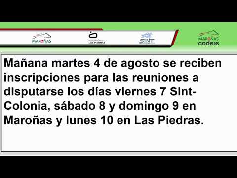 CARRERAS HLP 3 DE AGOSTO 2020 WWW.MARONASONLINE.COM