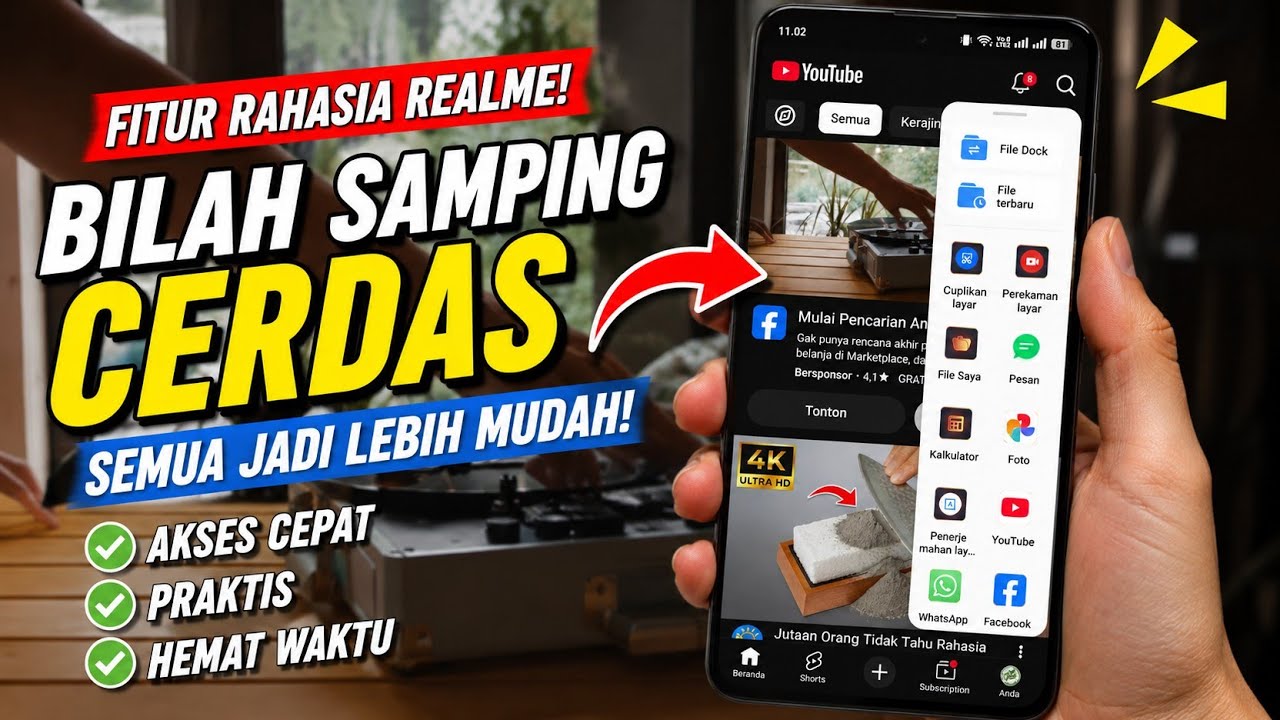 Cara Mengaktifkan Smart Sidebar di HP Realme dengan Mudah