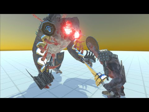 KINGKONGSAURUS VS GODZILLASAURUS EPIC BATTLES - ANIMAL REVOLT BATTLE SIMULATORS