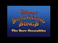Opening And Closing To Disney Sing Along Songs The Bare Necessities 1987 VHS