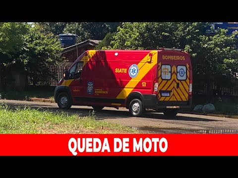 QUEDA DE MOTO NA VILA REIS MOBILIZA EQUIPE DO SIATE