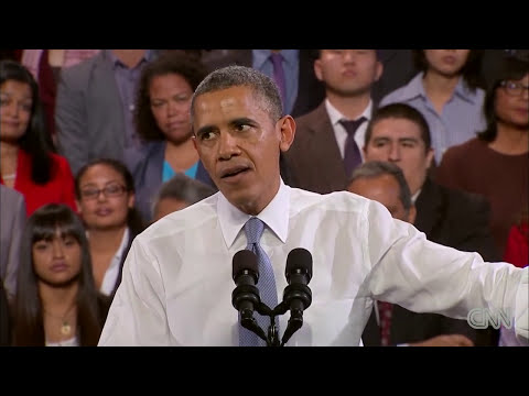 Obama responds to hecklers at speech