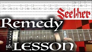 How to Play Remedy by Seether on Guitar (Tutorial)