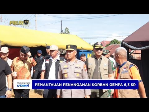 KAPOLDA BENGKULU PANTAU LANGSUNG PENANGANAN KORBAN GEMPA 6,3SR