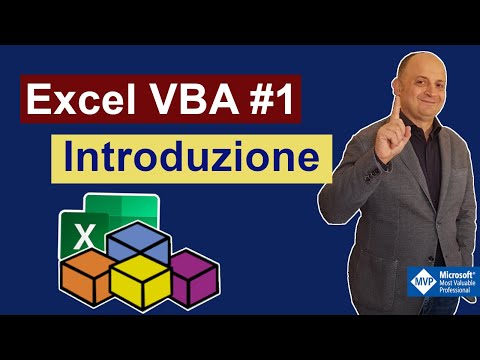 Excel VBA #1 Introduzione, ambientamento nell' editor e prima routine di esempio, la mia prima macro