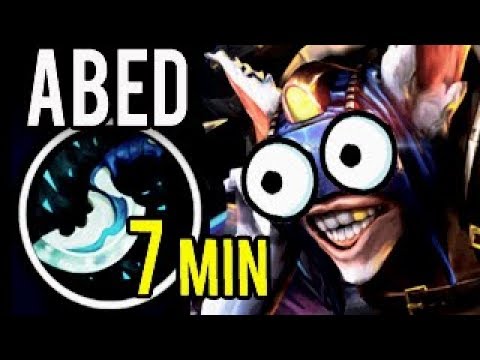 HOLY COW 7 MIN Blink Dagger Abed Meepo WTF Farm Brutal Combo Gameplay Dota 2