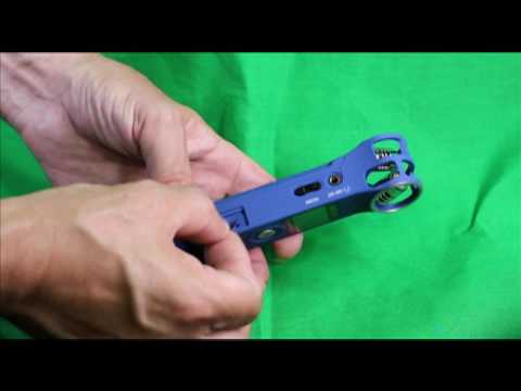 How to install your SD card and battery into the Zoom H1 Handy Recorder