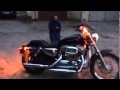 Звук двигателя под ритмы карбюратора Harley Sportster 