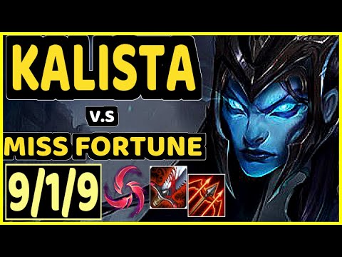 JESKLA (KALISTA) vs MISS FORTUNE - 9/1/9 KDA BOTTOM ADC CHALLENGER GAMEPLAY - EUW