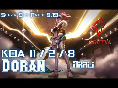 GRF Doran AKALI vs SYLAS Top - Patch 9.19 KR Ranked