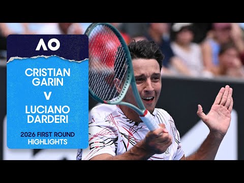 Cristian Garin v Luciano Darderi Highlights | Australian Open 2026 First Round