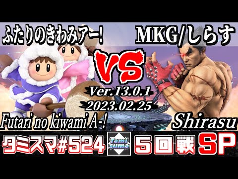 【スマブラSP】タミスマSP524 5回戦 ふたりのきわみアー!(アイスクライマー) VS MKG/しらす(カズヤ) - オンライン大会