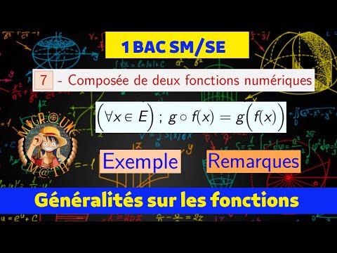 Composée de deux fonctions numériques — Généralités sur les fonctions —1 BAC SM/SE