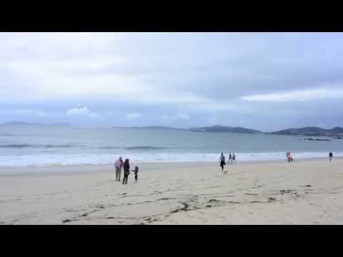 Playa Samil, Vigo, Pontevedra, Galicia, Espana. October 2014