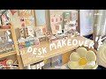 desk makeover | aesthetic, cozy, pinterest ✨