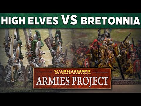 High Elves vs Bretonnians Warhammer Armies Project Live Battle Report