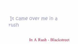 Blackstreet - In a rush