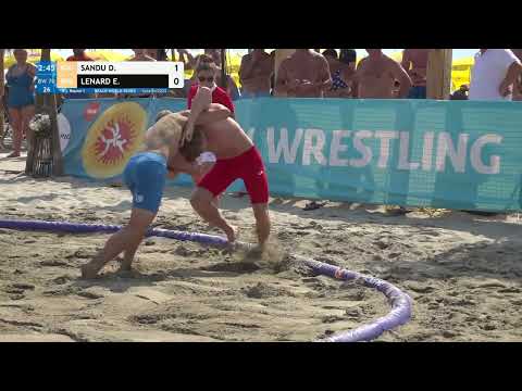 Round 1 Men's BW - 70 kg: D. SANDU (ROU) v. E. LENARD (ROU)