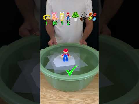 TRY TO GUESS HOW MANY TISSUE PAPER IT TOOKS! #experiment #satisfying #water #tissuepaper #water