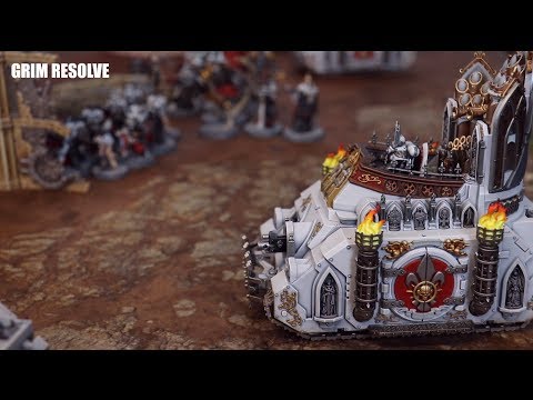 Adepta Sororitas Vs Orks Warhammer 40k 1500pts Sisters of Battle vs Bad Moons
