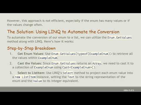 Converting Enums to a List of Custom Types in C#