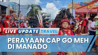 Spektakuler Cap Go Meh 2024 Manado, Warga Antusisas Saksikan Atraksi Mengiris Lidah dengan Pedang