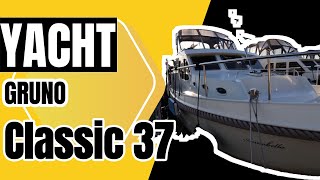 Yacht Motorboot Gruno Classic 37 Stahl Diesel Hausboot echt SCHÖN! 229.000 €