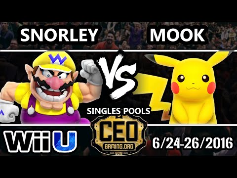 CEO 2016 Smash 4 - Mook (Pikachu, Fox) Vs. Snorley (Wario) SSB4 Tournament - Smash Wii U