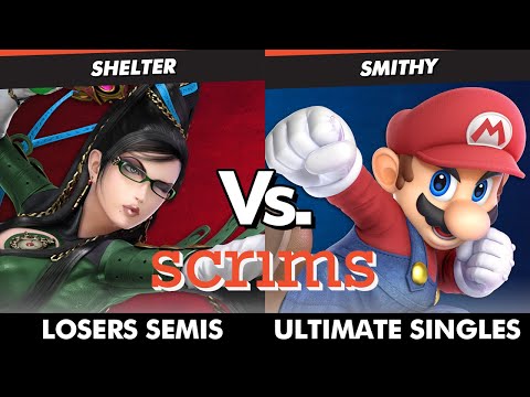 Scrims Showdown 44 Losers Semis - Shelter (Bayonetta) Vs. Smithy (Mario) SSBU Ultimate Tournament