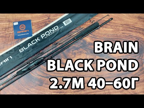 Фідер Brain Black Pond 2.7м / 40–60гр — короткий потужний фідер на ляща