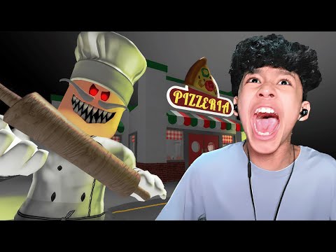 หนีเชฟบ้าร้านพิซซ่าเนื้อคน (Roblox Escape Papa Pizzas Pizzeria SCARY OBBY)