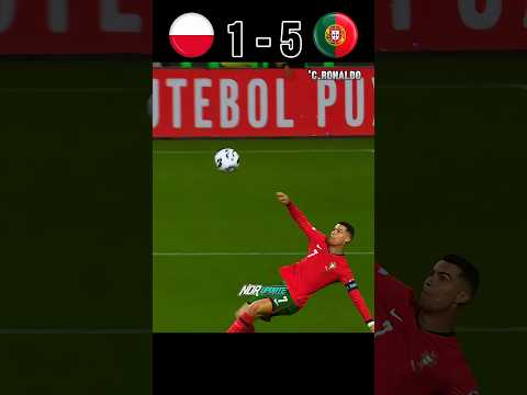 Ronaldo Bicycle Kick Goal☠️🔥 Poland vs Portugal