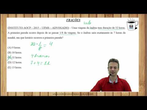 E0174 - INSTITUTO AOCP - 2015 - UFMS - FRAÇÕES (www.gurudamatematica.com.br)
