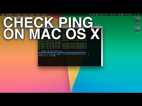 How to check internet PING on Mac OS X (network diagnostics)