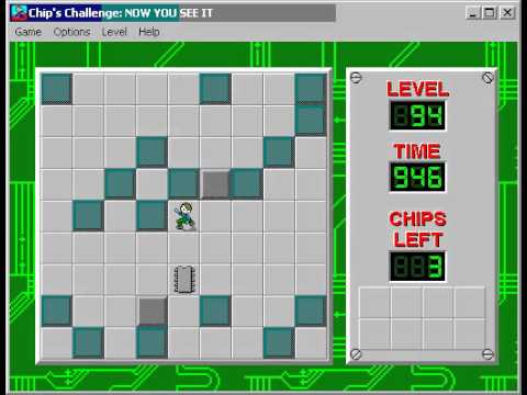 Chip's Challenge 1 Level 94 (Now You See It) - 906 seconds