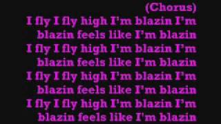 Nicki Minaj Blazin Ft. Kanye lyrics on screen