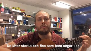 Turistens klagan, lyrics/text (Cornelis Vreeswijk cover)