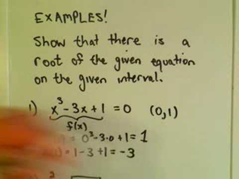 Intermediate Value Theorem