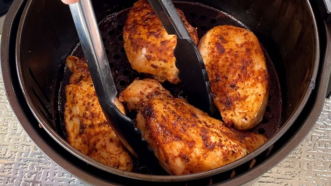 Air Fryer Chicken Breasts Recipe - How To Cook Boneless Skinless Chicken Breasts In The Air Fryer!