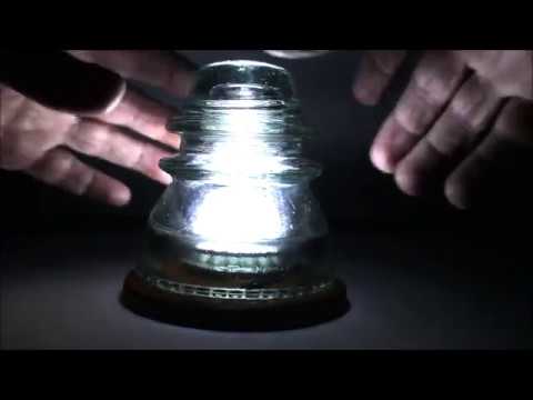 Lámpara vidrio aislante de ledes