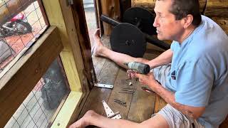 Heavy duty hillbilly screen door 😀🌴🌴￼